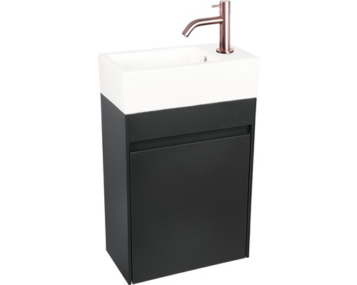 Waschtisch mit Unterschrank, Waschbecken, Armatur