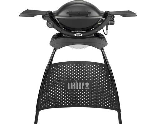 Weber Elektrogrill mit Standfuß und Seitentischen