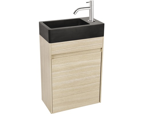 Waschtisch mit Unterschrank, Waschbecken und Armatur