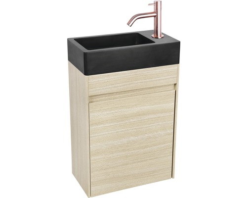 Waschtischkombination mit einem Waschbecken, einem Unterschrank und einer Armatur