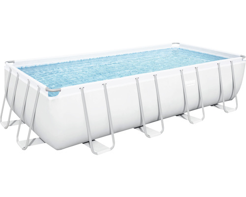 Aufstellpool Framepool-Set 549x274x122 cm grau inkl. Filter, Leiter und Abdeckung