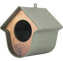Vogelhaus mit Aufhängevorrichtung und runder Öffnung