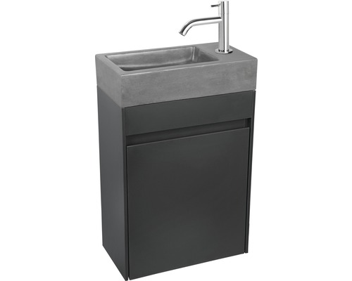 Waschtisch mit Waschbecken, Unterschrank und Armatur