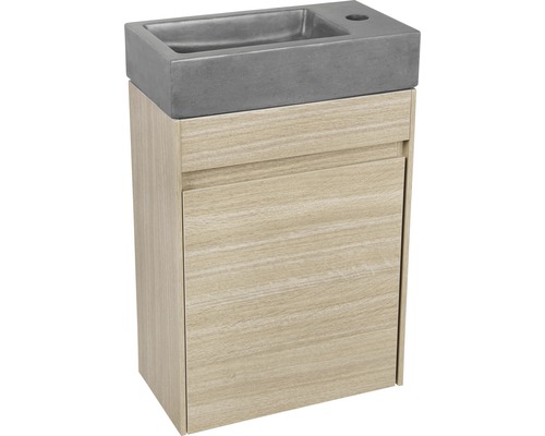 Waschtischunterschrank mit Betonwaschbecken