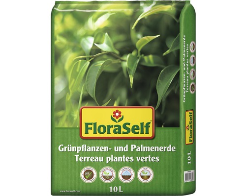 Grünpflanzen- & Palmenerde FloraSelf 10 L für alle Zimmerpflanzen und Palmen