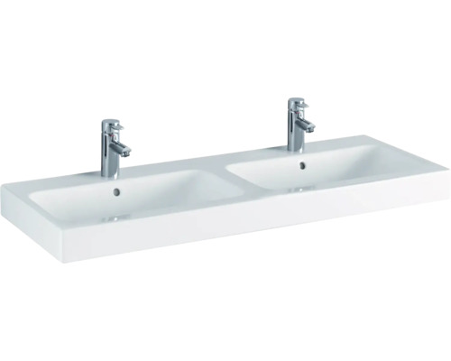 GEBERIT Doppelwaschtisch iCon 120 cm weiß 124120000