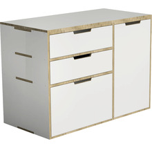 Schrank mit drei Schubladen und einer Tür