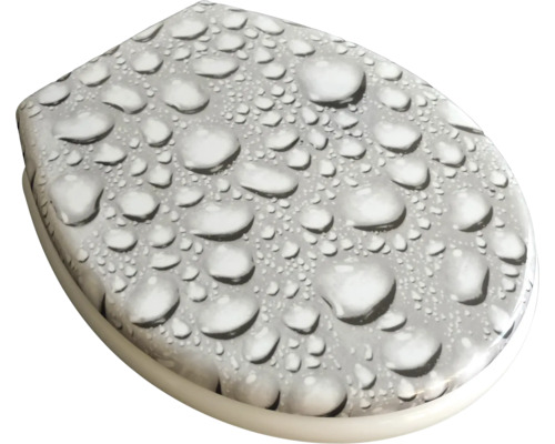 Toilettendeckel mit Wassertropfenmuster