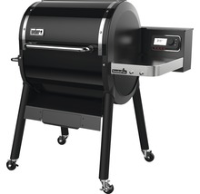 Weber Holzpelletgrill Smoke Fire EX 4 GBS 109 x 84 x 157 cm schwarz inkl. Weber Connect-Technologie, Gourmet BBQ System (GBS) Grillrost und SmokeBoost-Funktion