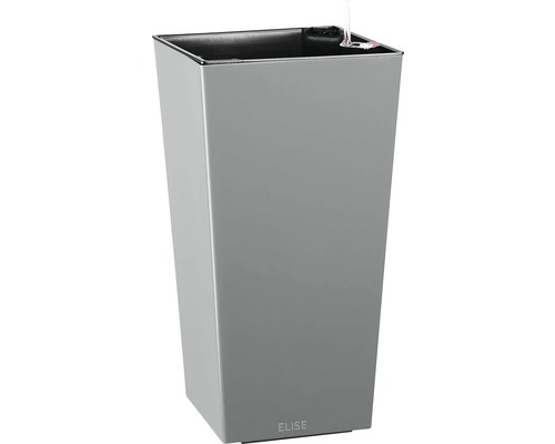 Hoher Pflanzkübel aus Kunststoff mit Bewässerungssystem