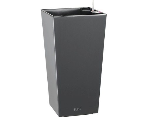 Hoher, eckiger Pflanzkübel mit Bewässerungssystem