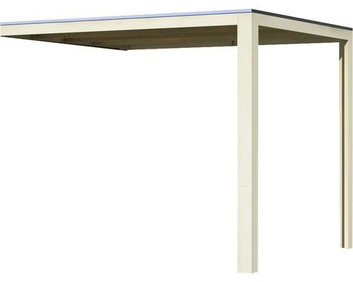 Holzcarport mit Flachdach