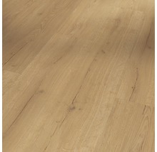 Nahaufnahme von Paneelen mit Holzmuster für Bodenbeläge.