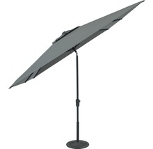 Marktschirm Soluna Sonnenschirm Uzes Push Up 250 x 250 cm dunkelgrau