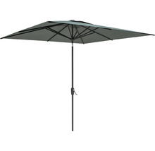 Marktschirm Soluna Sonnenschirm Uzes Push Up 250 x 250 cm dunkelgrau