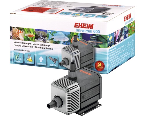 Universal-Pumpe EHEIM 600 2-adriger Eurostecker mit 1,7 m Kabel Eheim Universal 600 Aquariumpumpe mit Verpackung