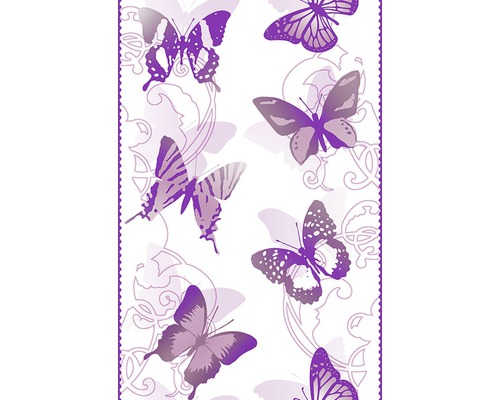 Pop.up Panel selbstklebend 94258-2 Schmetterlinge lila Tapete mit Schmetterlingsmuster