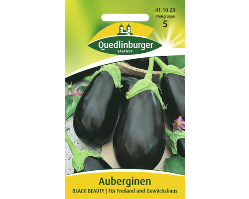 Aubergine 'Black Beauty' Quedlinburger Gemüsesamen