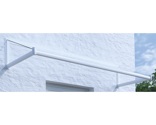 ARON Vordach Pultform Nancy VSG 200x80 cm weiß