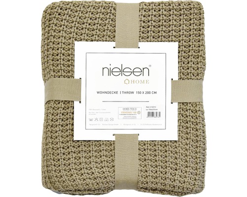 Beige Wohndecke 150 x 200 cm