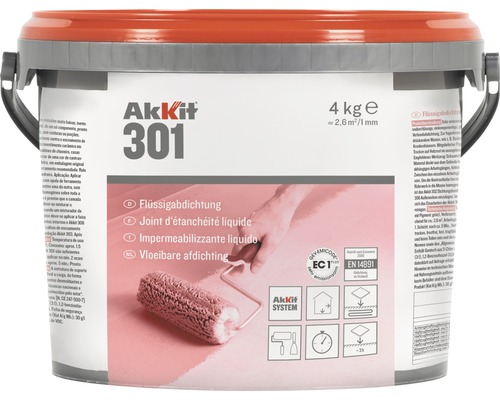 Akkit 301 Flüssigabdichtung blau 4 kg (Mischung mit Farbpigment: grün)-0