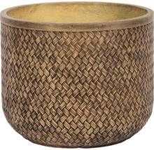 Pflanztopf Lafiora Korboptik Fibreclay Ø 44 cm H 36 cm braun