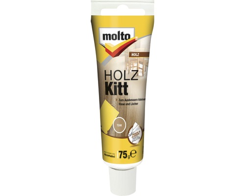 Molto Holz Kitt Tube 75g Teak zum Ausbessern von Holz