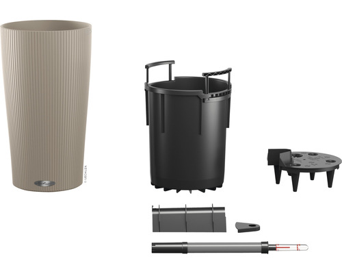 Hoher Pflanzkübel mit Bewässerungssystem und Zubehörteilen