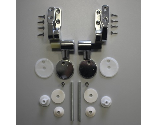 Befestigungsset für Toilettendeckel mit Schrauben und Abdeckungen
