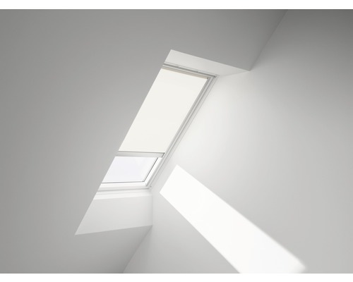 VELUX Sichtschutzrollos hellbeige uni solarbetrieben Rahmen aluminium RSL C02 1086S