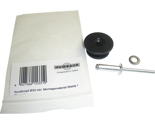 Humbaur Round Button diameter 30 including installation material