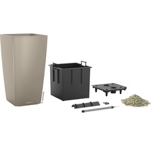 Pflanzvase Lechuza Cubico Color 40 Kunststoff LxB 40 x 40 cm H 75 cm sandbraun