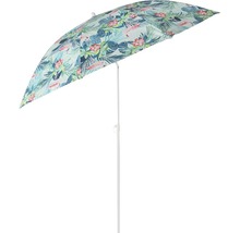 Strandsonnenschirm mit Blumenmuster