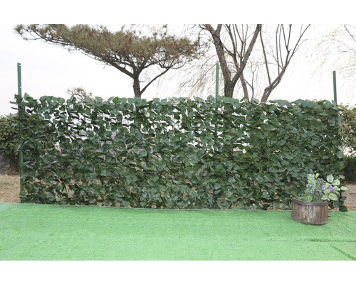 Sichtschutzmatte, Künstliche Hecke Efeuoptik 300 x 100 cm