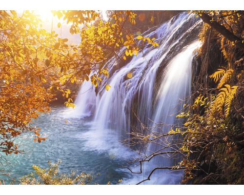Fototapete Vlies 21715 Autumn Waterfall 8-tlg. 400 x 260 cm