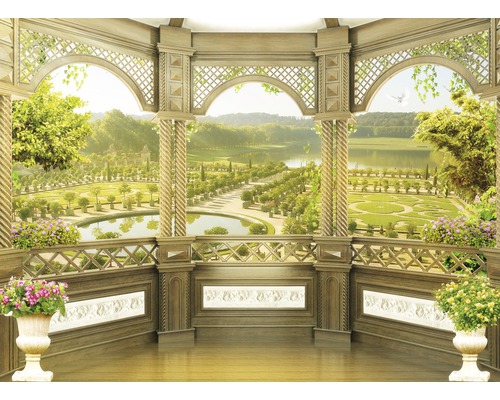 Fototapete Vlies 18769 Fresco Garden Terrace 7-tlg. 350 x 260 cm