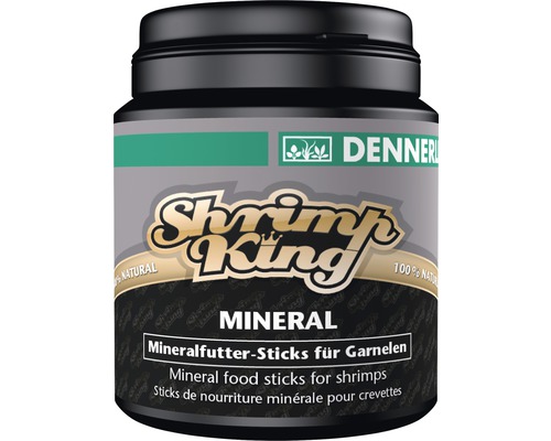 Dennerle Shrimp King Mineral, 30 g Dennerle Shrimp King Mineralfutter Sticks für Garnelen Dose