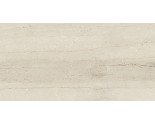 Feinsteinzeug Wand- und Bodenfliese Living 60 x 120 x 0,9 cm cream poliert beige