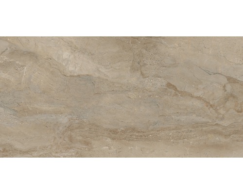 Feinsteinzeug Wand- und Bodenfliese Sicilia 80 x 160 x 0,97 cm Miele poliert braun