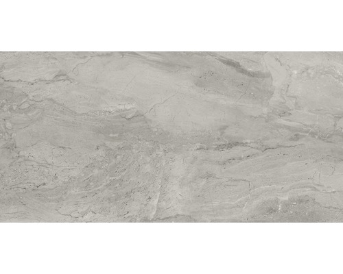 Feinsteinzeug Wand- und Bodenfliese Sicilia 80 x 160 x 0,97 cm Grigio poliert grau