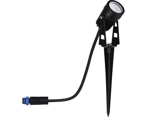 Paulmann Plug & Shine LED Spot mit Erdspieß Einzelspot IP44 3W 150 lm 3000 K schwarz 24 V