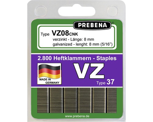 Heftklammern Prebena Type VZ08CNK-B 2.800 St.-0