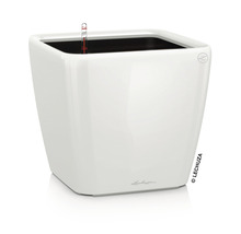 Pflanzkübel Lechuza Quadro LS 50 Komplettset H 47 cm weiß