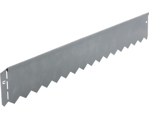 Rasenkante serra 103 x 12 cm verzinkt Rasenkante aus Metall mit Zackenprofil