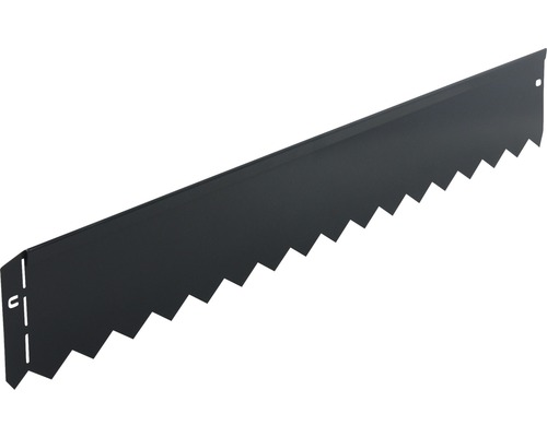 Rasenkante serra 103 x 12 cm anthrazit Rasenkante aus Metall mit Zickzackmuster