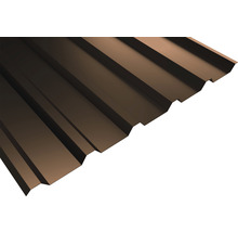 PRECIT Trapezplatte T35M Schokoladenbraun RAL 8017 mit Antikondensationsbeschichtung 6700 x 1095 x 0,75 mm-thumb-2