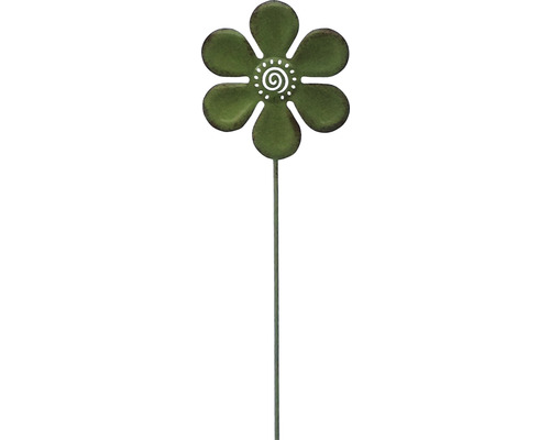 Dekostab Lafiora Blume H 60 cm Metall grün