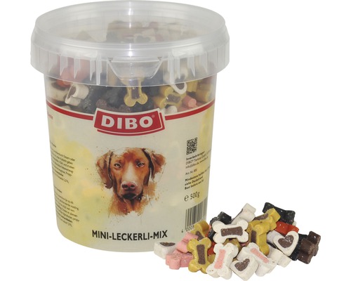 Hundesnack DIBO® Mini Leckerli Mix im wiederverschließbaren 500 g Eimer