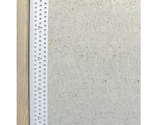 Kunststoff-Eckschutzschiene auf einer Betonwand