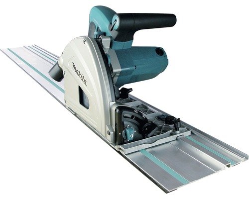 Tauchsäge Makita SP6000J1 inkl. 1,4m Führungsschiene und MAKPAC Systemkoffer Makita Tauchsäge mit Führungsschiene